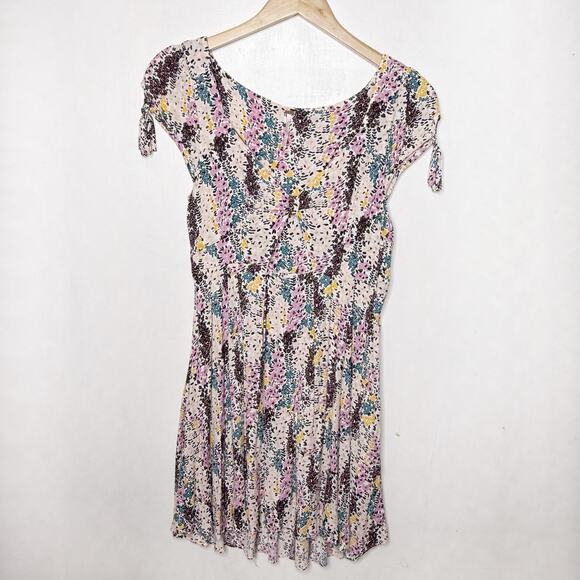 FREE PEOPLE Floral Cut Out Mini Dress - Picture 2 of 3